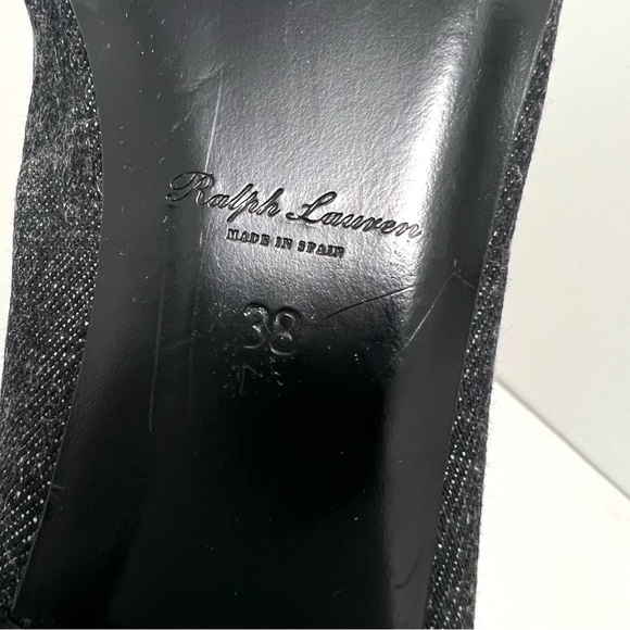 Ralph Lauren Collection Purple Label Pointed Toe Flats Fabric Women’s Size 38 - Picture 10 of 11